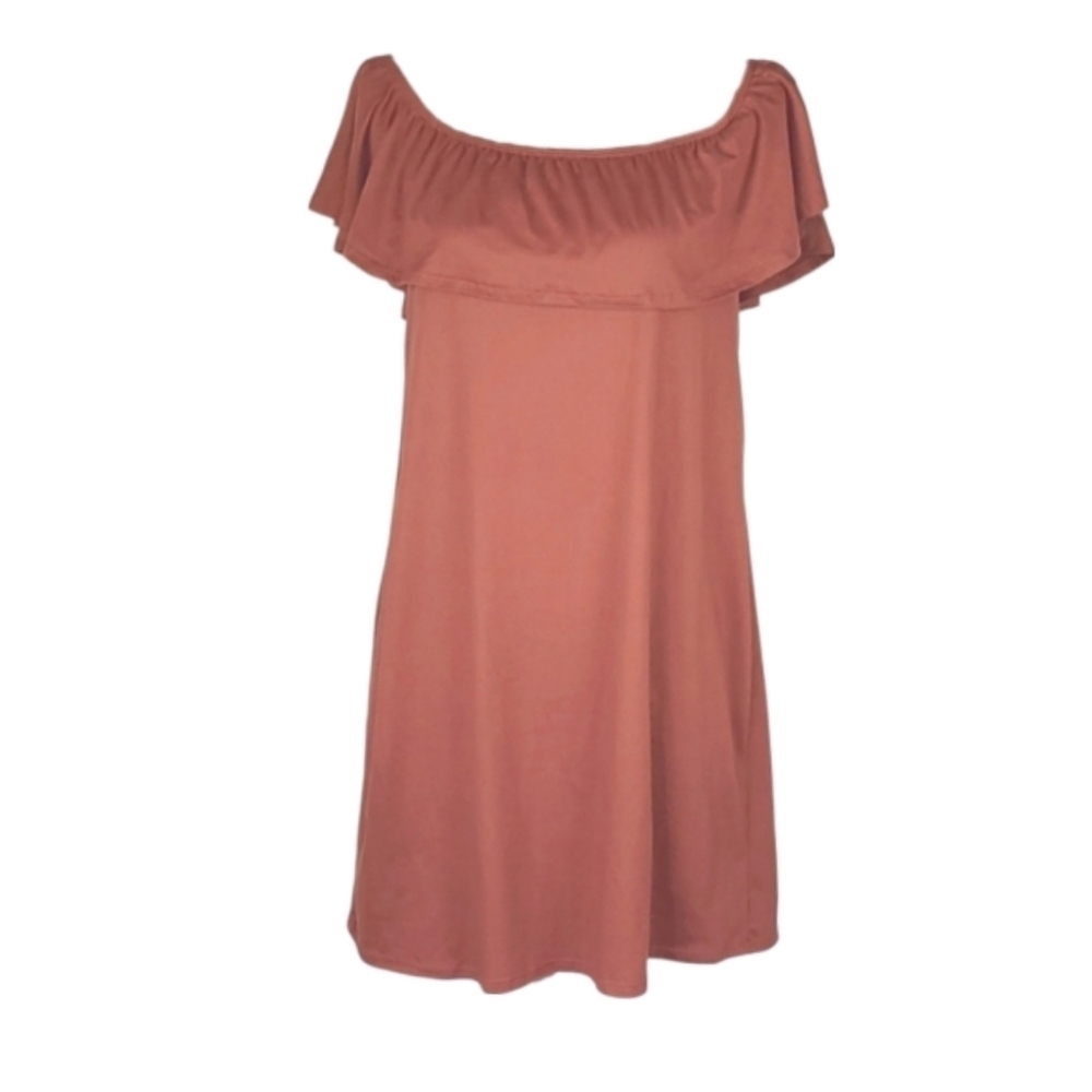 Full Tilt Super Soft Rust Orange Dress